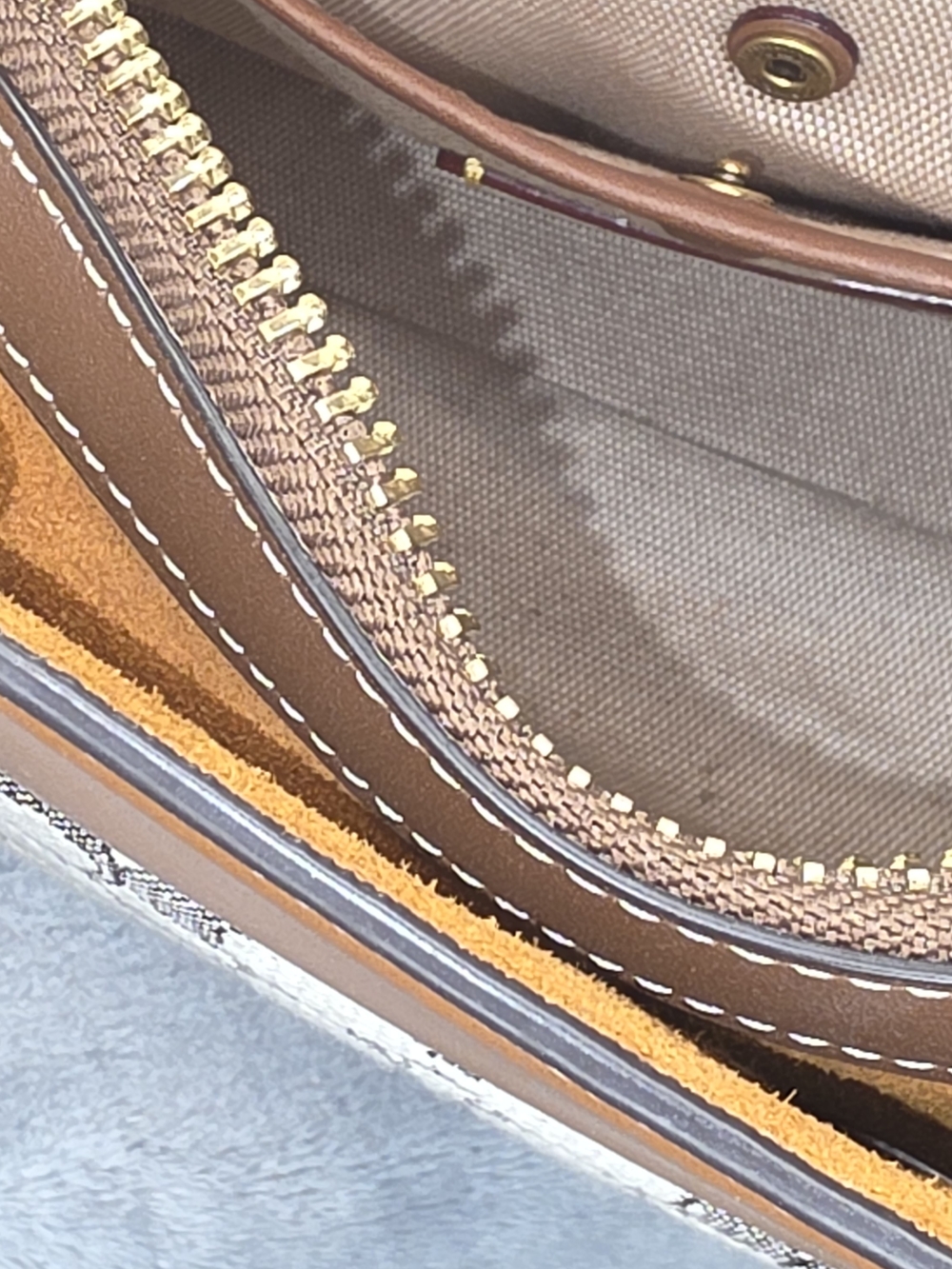 Coach Rogue 25 Signature Jacquard Satchel in Brown & Tan W/dust Bag - Picture 8 of 15